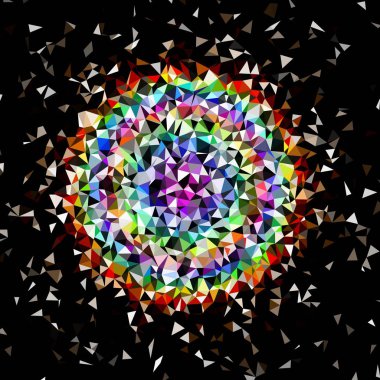 Arka plan çok renkli geometrik poligonal.