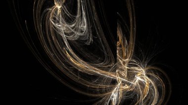 Fantezi kaotik renkli fraktal desen. Soyut Fraktal şekiller. 3D render resimde arka plan veya duvar kağıdı.