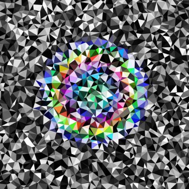 Arka plan çok renkli geometrik poligonal.