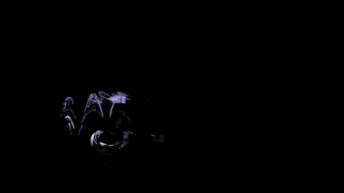 Fantezi kaotik renkli fraktal desen. Soyut Fraktal şekiller. 3D render resimde arka plan veya duvar kağıdı.