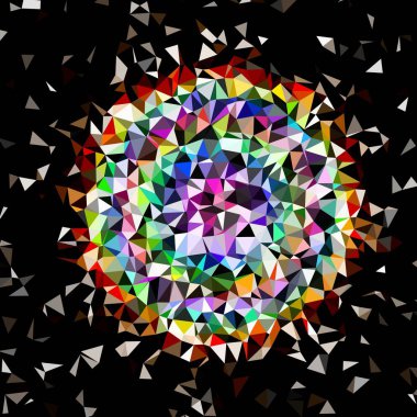 Arka plan çok renkli geometrik poligonal.