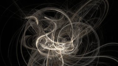 Fantezi kaotik renkli fraktal desen. Soyut Fraktal şekiller. 3D render resimde arka plan veya duvar kağıdı.