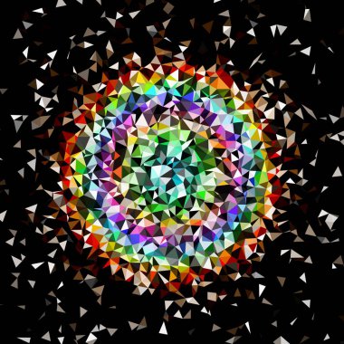 Arka plan çok renkli geometrik poligonal.