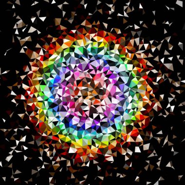 Arka plan çok renkli geometrik poligonal.