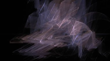 Fantezi kaotik renkli fraktal desen. Soyut Fraktal şekiller. 3D render resimde arka plan veya duvar kağıdı.