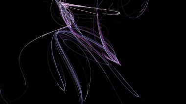 Fantezi kaotik renkli fraktal desen. Soyut Fraktal şekiller. 3D render resimde arka plan veya duvar kağıdı.