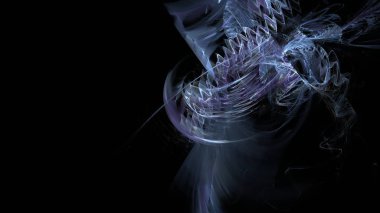 Fantezi kaotik renkli fraktal desen. Soyut Fraktal şekiller. 3D render resimde arka plan veya duvar kağıdı.