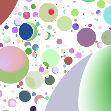 Çok renkli geometrik daire arka plan seamless modeli.