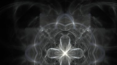 Fantezi kaotik renkli fraktal desen. Soyut Fraktal şekiller. 3D render resimde arka plan veya duvar kağıdı.