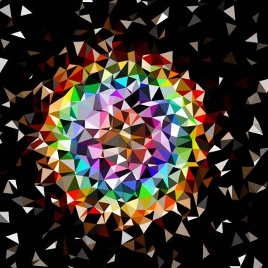 Arka plan çok renkli geometrik poligonal.