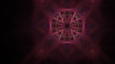 Fantezi kaotik renkli fraktal desen. Soyut Fraktal şekiller. 3D render resimde arka plan veya duvar kağıdı.