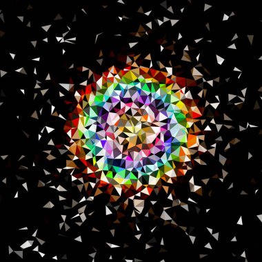 Arka plan çok renkli geometrik poligonal.