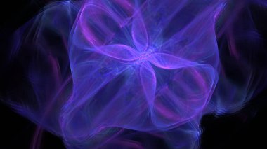 Fantezi kaotik renkli fraktal desen. Soyut Fraktal şekiller. 3D render resimde arka plan veya duvar kağıdı.