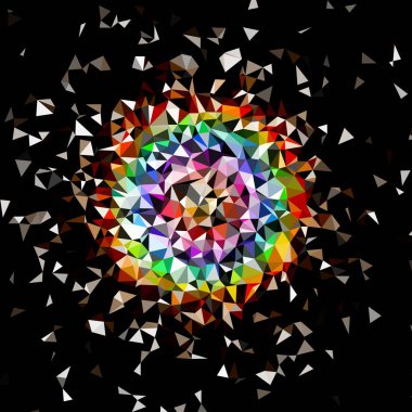 Arka plan çok renkli geometrik poligonal.