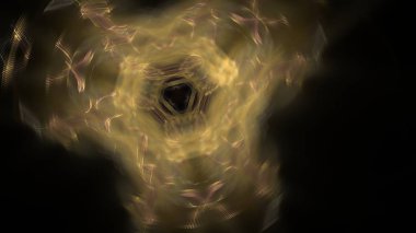 Fantezi kaotik renkli fraktal desen. Soyut Fraktal şekiller. 3D render resimde arka plan veya duvar kağıdı.