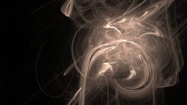 Fantezi kaotik renkli fraktal desen. Soyut Fraktal şekiller. 3D render resimde arka plan veya duvar kağıdı.