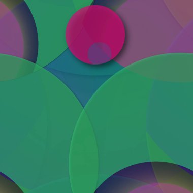 Çok renkli geometrik daire arka plan seamless modeli.