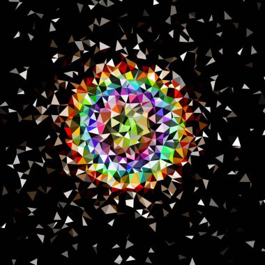 Arka plan çok renkli geometrik poligonal.