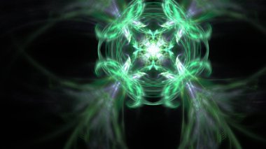 Fantezi kaotik renkli fraktal desen. Soyut Fraktal şekiller. 3D render resimde arka plan veya duvar kağıdı.