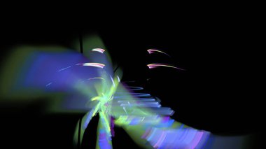 Fantezi kaotik renkli fraktal desen. Soyut Fraktal şekiller. 3D render resimde arka plan veya duvar kağıdı.