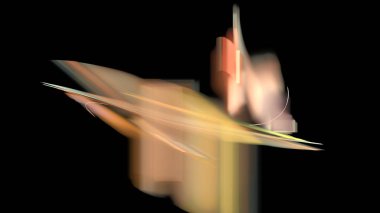 Fantezi kaotik renkli fraktal desen. Soyut Fraktal şekiller. 3D render resimde arka plan veya duvar kağıdı.