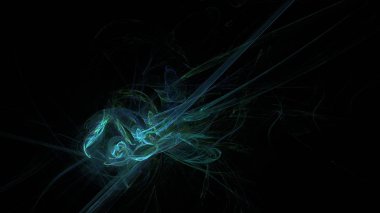 Fantezi kaotik renkli fraktal desen. Soyut Fraktal şekiller. 3D render resimde arka plan veya duvar kağıdı.