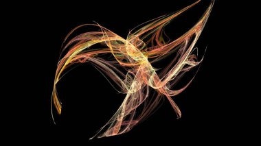 Fantezi kaotik renkli fraktal desen. Soyut Fraktal şekiller. 3D render resimde arka plan veya duvar kağıdı.