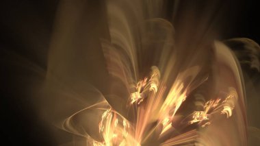 Fantezi kaotik renkli fraktal desen. Soyut Fraktal şekiller. 3D render resimde arka plan veya duvar kağıdı.