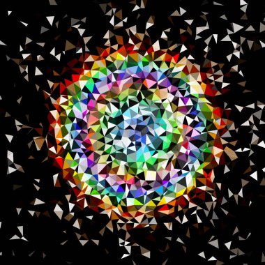 Arka plan çok renkli geometrik poligonal.