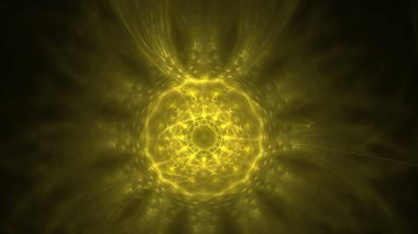 Fantezi kaotik renkli fraktal desen. Soyut Fraktal şekiller. 3D render resimde arka plan veya duvar kağıdı.