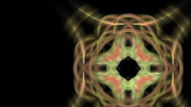 Fantezi kaotik renkli fraktal desen. Soyut Fraktal şekiller. 3D render resimde arka plan veya duvar kağıdı.