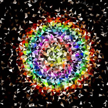 Arka plan çok renkli geometrik poligonal.