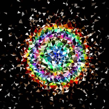 Arka plan çok renkli geometrik poligonal.