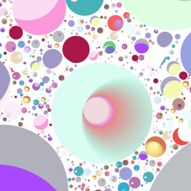 Çok renkli geometrik daire arka plan seamless modeli.