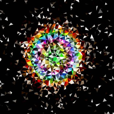 Arka plan çok renkli geometrik poligonal.