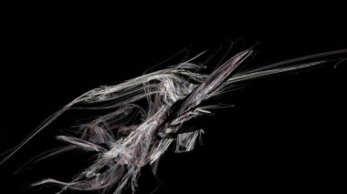 Fantezi kaotik renkli fraktal desen. Soyut Fraktal şekiller. 3D render resimde arka plan veya duvar kağıdı.