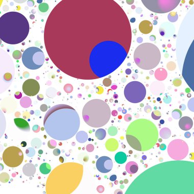 Çok renkli geometrik daire arka plan seamless modeli.