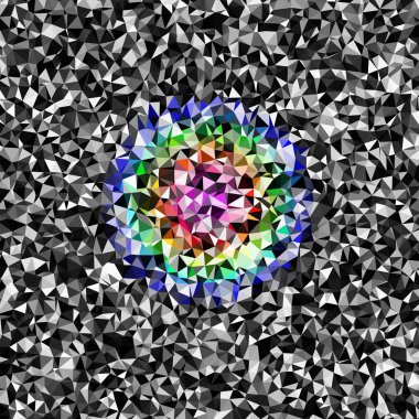 Arka plan çok renkli geometrik poligonal.