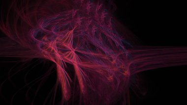 Fantezi kaotik renkli fraktal desen. Soyut Fraktal şekiller. 3D render resimde arka plan veya duvar kağıdı.