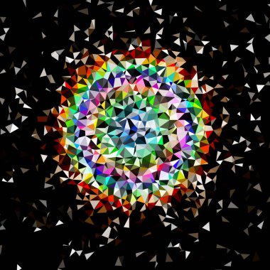 Arka plan çok renkli geometrik poligonal.