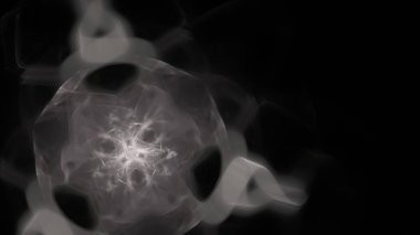 Fantezi kaotik renkli fraktal desen. Soyut Fraktal şekiller. 3D render resimde arka plan veya duvar kağıdı.