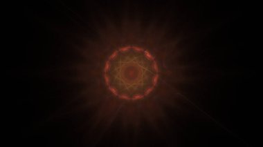 Fantezi kaotik renkli fraktal desen. Soyut Fraktal şekiller. 3D render resimde arka plan veya duvar kağıdı.