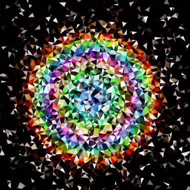 Arka plan çok renkli geometrik poligonal.