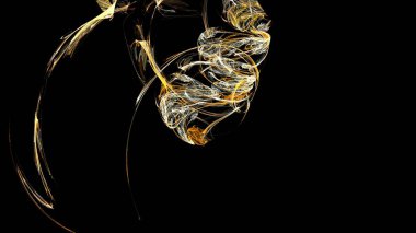 Fantezi kaotik renkli fraktal desen. Soyut Fraktal şekiller. 3D render resimde arka plan veya duvar kağıdı.