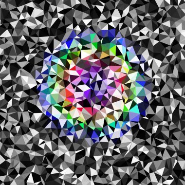 Arka plan çok renkli geometrik poligonal.