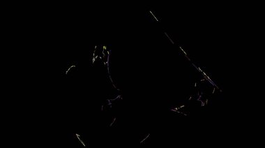 Fantezi kaotik renkli fraktal desen. Soyut Fraktal şekiller. 3D render resimde arka plan veya duvar kağıdı.