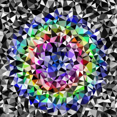 Arka plan çok renkli geometrik poligonal.