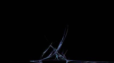 Fantezi kaotik renkli fraktal desen. Soyut Fraktal şekiller. 3D render resimde arka plan veya duvar kağıdı.