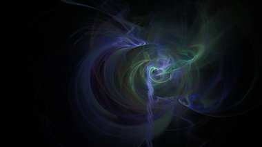 Fantezi kaotik renkli fraktal desen. Soyut Fraktal şekiller. 3D render resimde arka plan veya duvar kağıdı.