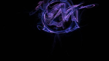 Fantezi kaotik renkli fraktal desen. Soyut Fraktal şekiller. 3D render resimde arka plan veya duvar kağıdı.